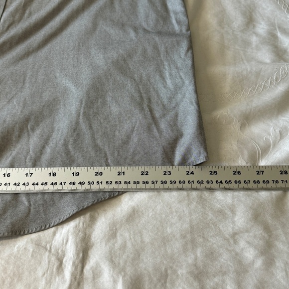 Joseph & Feiss Mens Non-Iron Silver-Gray Classic Fit Long Sleeve Button Shirt 17 - Picture 12 of 13